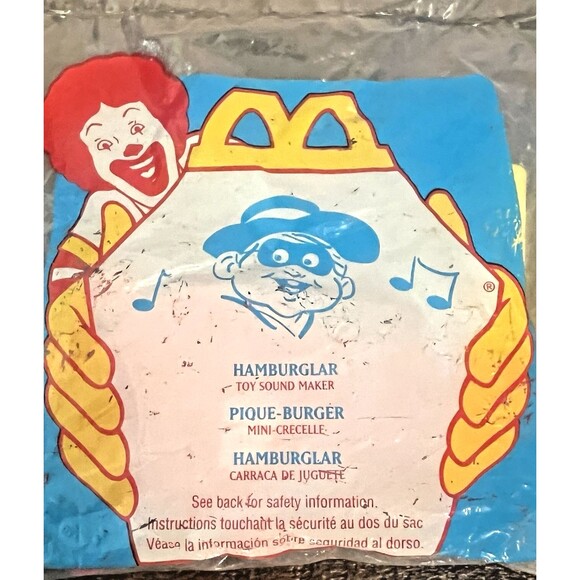 McDonalds Happy Meal Toy Hamburglar 1996 Vintage Noise Maker - Picture 6 of 9